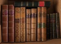 Thirteen volumes on France and French history, in half leather bindings