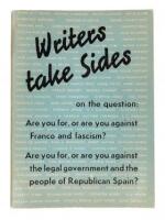 Writers Take Sides: Letters about the war in Spain from 418 American authors