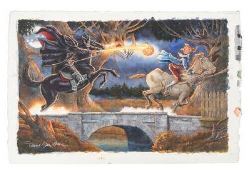 Original watercolor from The Legend of Sleepy Hollow