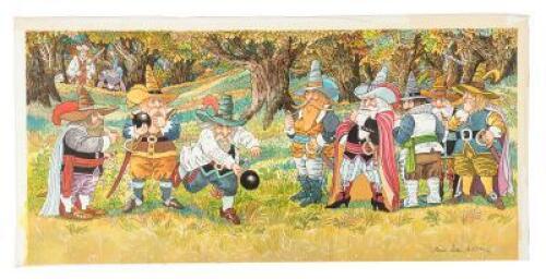 Original watercolor from Rip Van Winkle