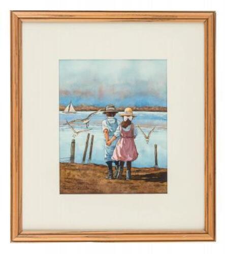 Original watercolor from cover of Waterman's Child