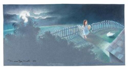 Original painting for cover of A Visit to Sleep's House