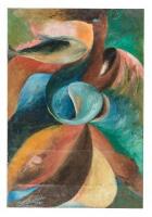 Abstract painting, various shapes and colors