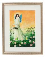 Original oil painting for the cover of The Fairies' Ring