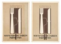 Souvenirs de Tables Parisiennes. Tome I : " Les tables de nos p&egrave;res ". Tome II : " Nos vieux restaurants "