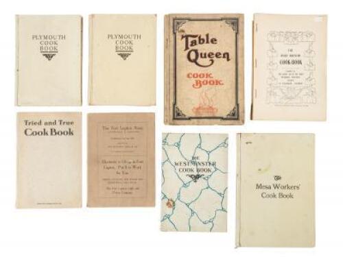 Nine Early 20th Century Colorado Cookbooks