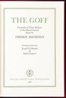 The Goff: Facsimiles of Three Editions of the Heroi-Comical Poem