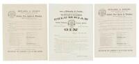 Three broadsides by Edwards & Crosby, Distillers