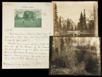 Autograph letter signed from manager of the Meadow Park Golf Course and two original photographs from 1927