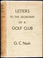 Letters to the Secretary of a Golf Club