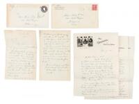 Four pieces of correspondence from Hugh Lofting to screenwriter Albert S. LeVino