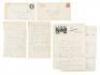 Four pieces of correspondence from Hugh Lofting to screenwriter Albert S. LeVino