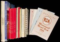 Fifty-five PGA publications including tournament record books, Senior Tour Books, and Books of Golf
