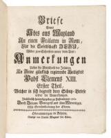 Briefe eines Abts aus Mayland an einen Prälaten in Rom, für die Gesellschaft Jesu, wider zwo Schriften unter dem Titel "Anmerkungen über die Bittschrift der Jesuiten An Seine... Heiligkeit Pabst Clemens XIII