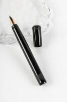 VALENTINE: "All British" Safety Fountain Pen, Black Hard Rubber, Huge No. 8 Nib