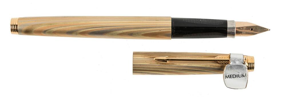 PARKER 75 Regency Rainbow 18K Gold-Filled Fountain Pen, Uncommon