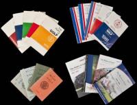 Sixty-nine editions of The Rules of Golf