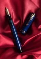 PARKER: Duofold Senior Fountain Pen, Lapis Blue, Excellent Color