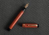 PARKER: Duofold Streamline Special Fountain Pen, Red, Canadian, Flex Nib
