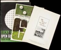 Two programs and one souvenir book from US Opens held in San Francisco - including one signed by several golfers