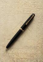 MONTBLANC: No. 342 Black Resin Fountain Pen