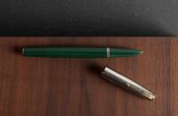 PARKER 51 Pre-Production Model Fountain Pen, Unusual Green Color, Steel Cap, Aluminum Jewels, No Blue Diamond