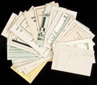 Collection of twenty-eight score cards, mostly from Massachusetts Golf Clubs
