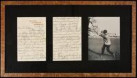 Autograph letter from J.H. Taylor, 1906