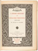 A Short History of English Printing, 1476-1898