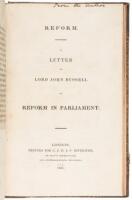 A sammelband of four pamphlets on Parliamentary reform from the early 1830's.