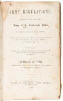 Army Regulations, Adopted for use of the Army of the Confederate States, in Accordance with late acts of Congress.