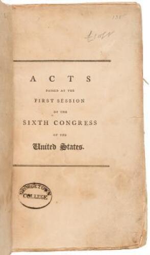 Acts passed at the first session of the Sixth Congress of the United States