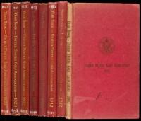Lot of eight USGA year books
