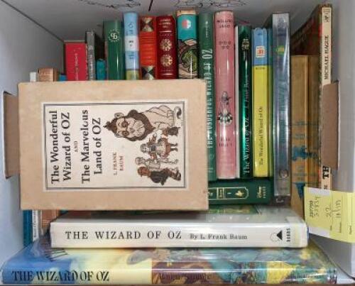 A selection of later editions and adaptations of The Wizard of Oz