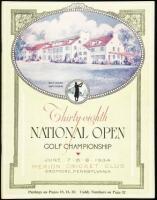 Thirty-eighth National Open [Golf] Championship, USGA, Played on the East Course of the Merion Cricket Club...June 7-9, 1934. Official Souvenir Book and Program