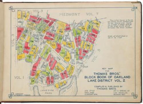 Thomas Bros. Block Book of Oakland Lake District Vol. 2