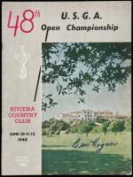 48th USGA Open [Golf] Championship, Riviera Country Club, Los Angeles, June 10, 11, 12, 1948. Official Program