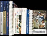 Fifty four USGA or PGA Media Guides