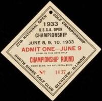 Ticket for admission to the 37th National Open Championship
