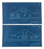 Five blueprints for a house in Petaluma, California
