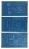 Five blueprints for a house in Petaluma, California - 2
