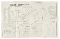 Map of Tulare County, California