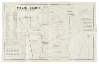 Map of Tulare County, California