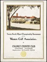 Official Program of the Western Golf Association Annual Open Championship Tournament [Twenty-Fourth Open Championship Tournament - 1924]