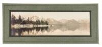 Mounted photograph of Lake Tahoe