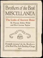Brothers of the Book Miscellanea: The Links of Ancient Rome