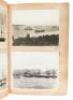 Original order book for R.J. Waters & Co. with approx. 430 gelatin silver photographs of sailing ships from the mid-19th century to the early decades of the 20th century