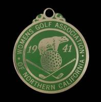 Membership medal from the Womens Golf Association of Northern California