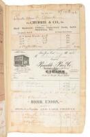 Invoice book for Santa Clara Alms House 1896-1898