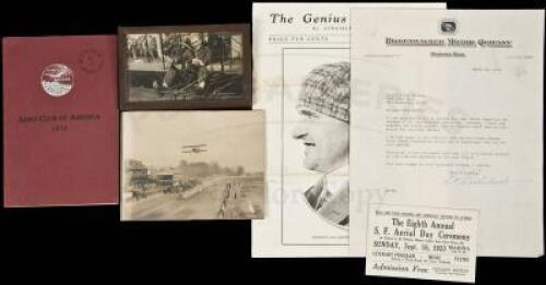 Aviation archive of Lillian Gatlin - first woman to travel coast-to-coast by airplane with material on aviator Lincoln Beachey